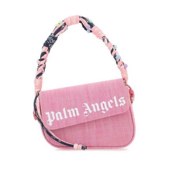 PALM ANGELS Handbags - PALM ANGELS Pink Denim Crash Handbag